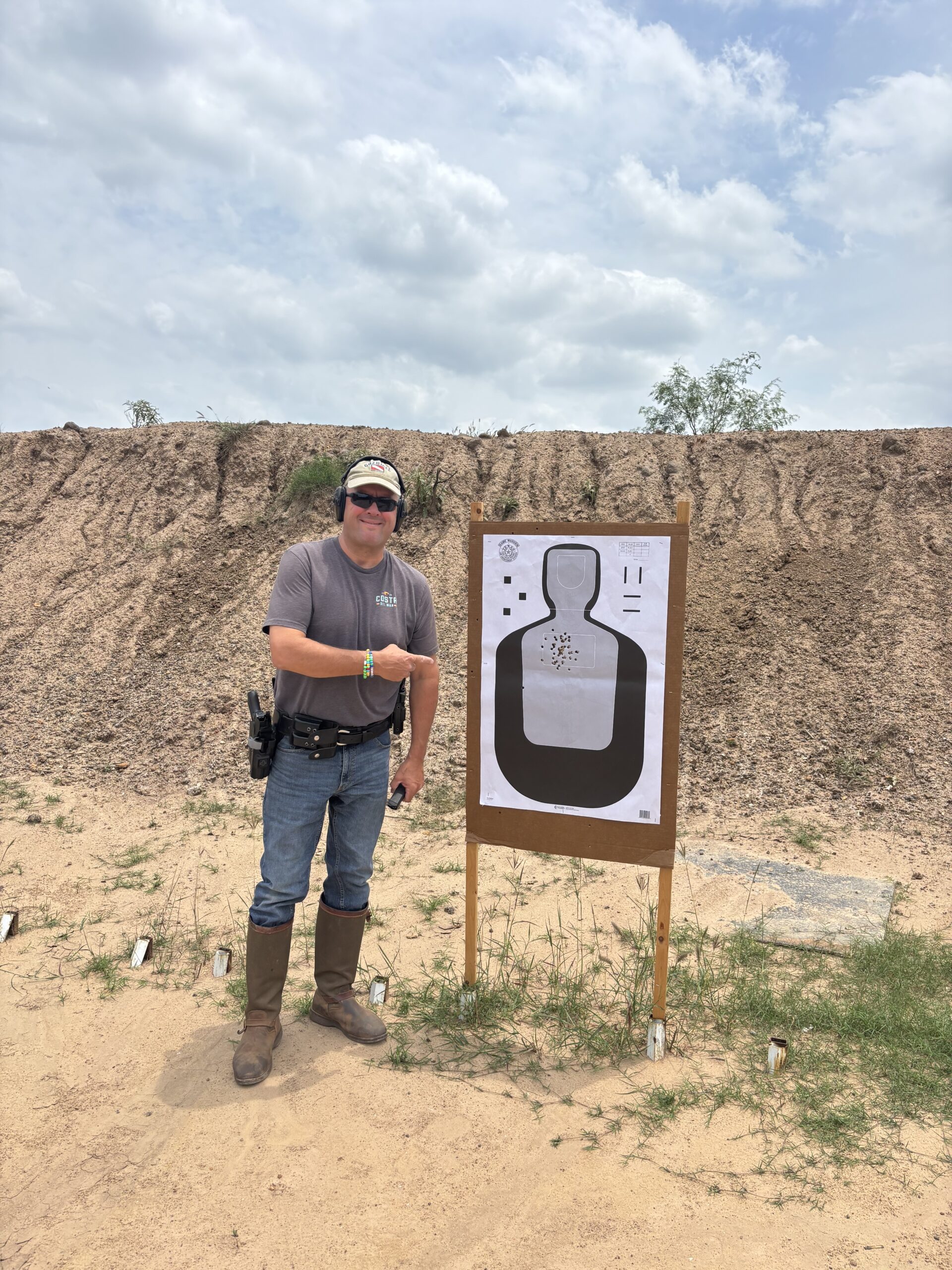 Owner Derek Iden May 2026 performing TCOLE Firearms Qualifications